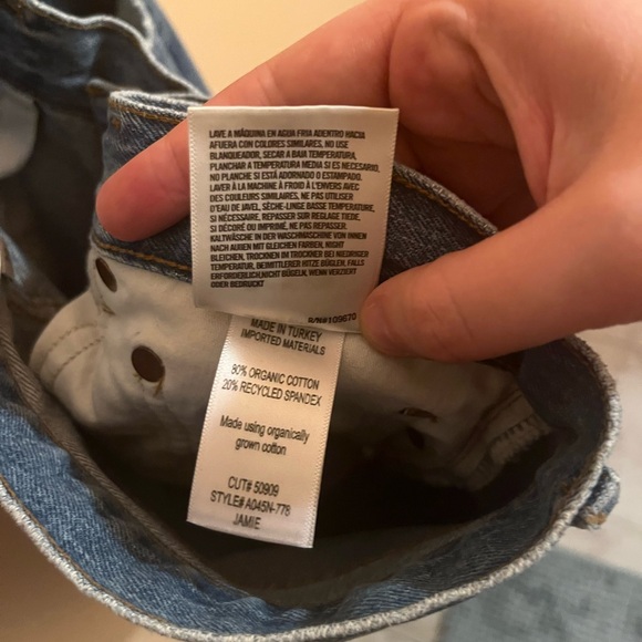 Agolde Jamie High Rise Straight Jeans in Arrival - Picture 9 of 9